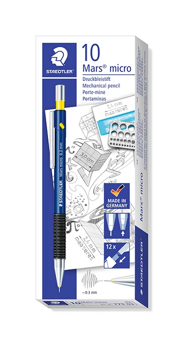 Portamines Staedtler Mars Micro 0,3mm 10u Portamines Staedtler Mars Micro 0,3mm 10u