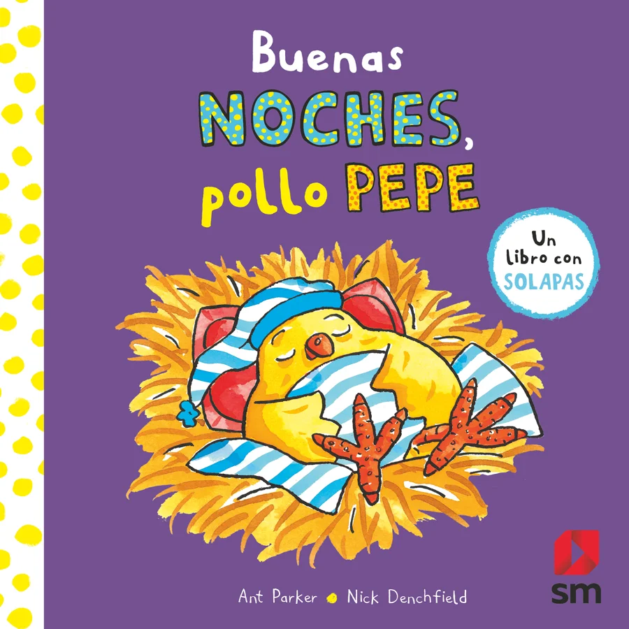 El pollo Pepe y sus amigos se van a dormir. Arrópalos con sus mantitas y dales las buenas noches.   Un libro con solapas para que los niños se pre...