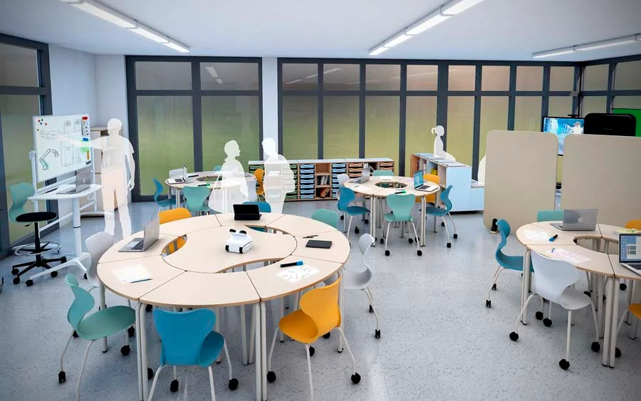 Pupitre Hexa 73x50x65 T4 beix