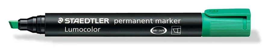 Retolador permanent Staedtler Lumocolor 350 verd