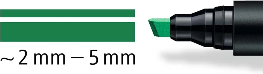 Retolador permanent Staedtler Lumocolor 350 verd