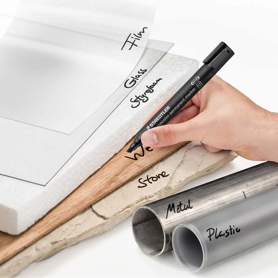 Retolador permanent Staedtler Lumocolor 350 verd