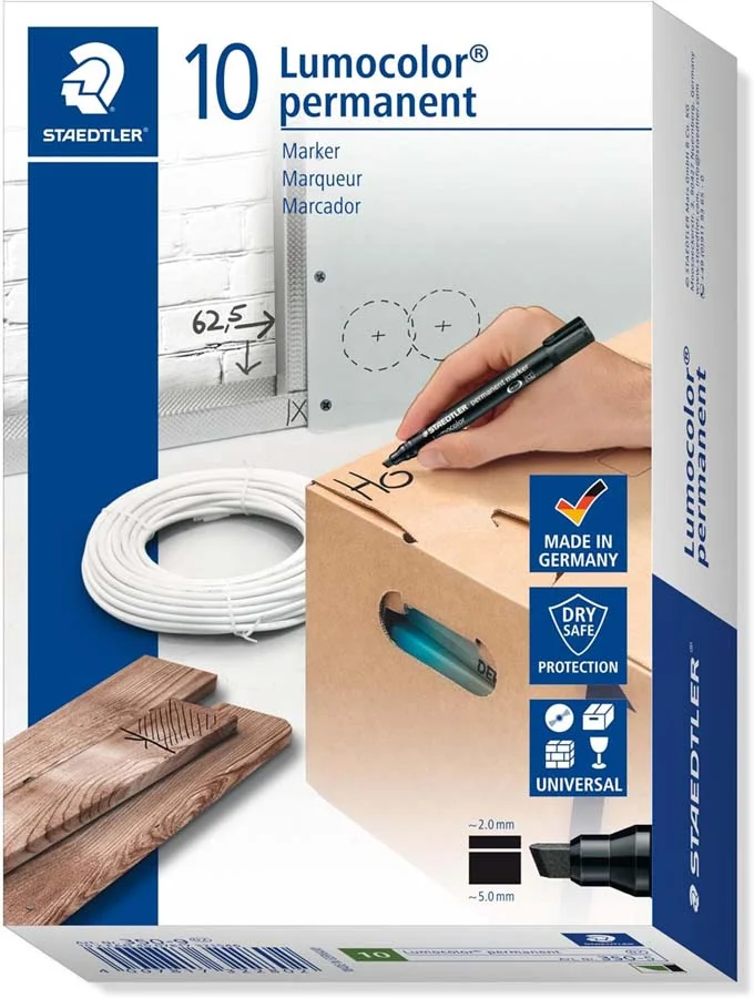 Retolador permanent Staedtler Lumocolor 350 verd