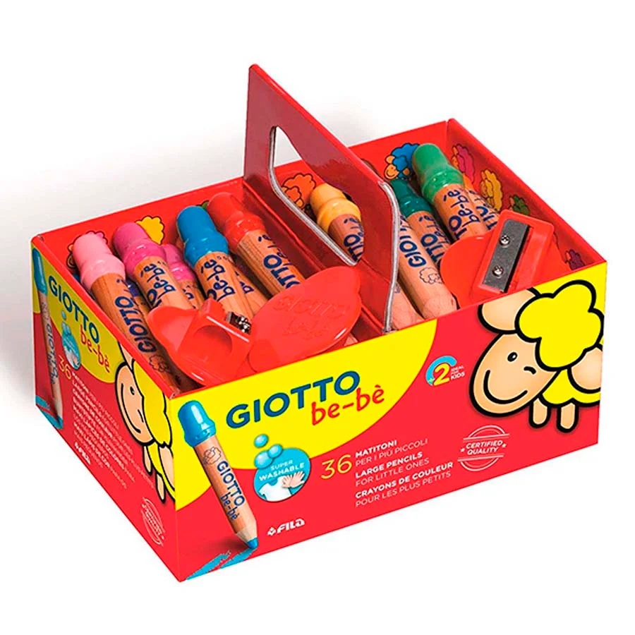 Llapis de colors Giotto be-bé 36u Pack escola Llapis de colors Giotto be-bé 36u Pack escola