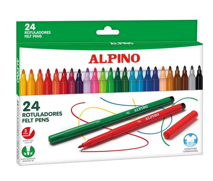 Retoladors Alpino 24 colors Retoladors Alpino 24 colors