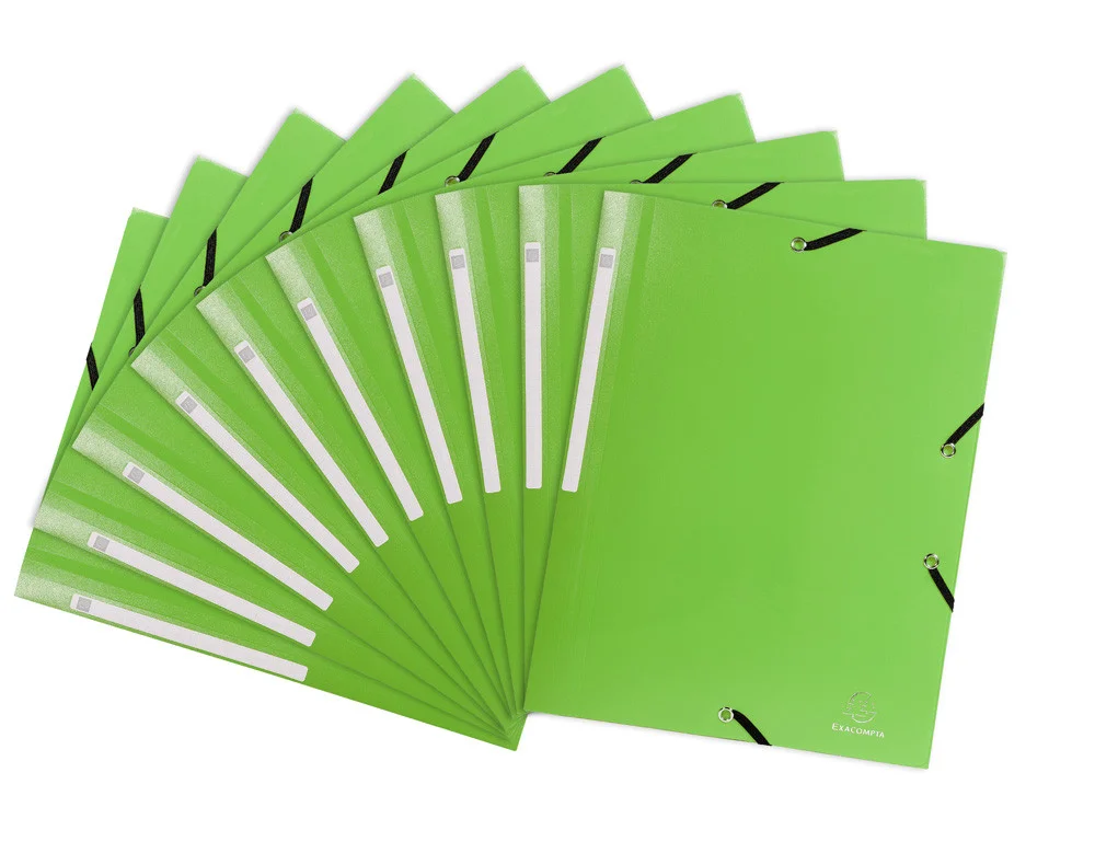 Carpeta solapes i gomes A4 Exacompta verd
