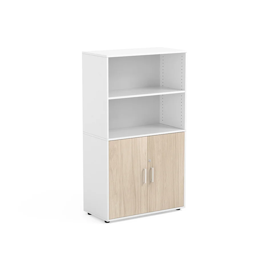 Armari blanc 4 espais portes inferiors fusta Armari blanc 4 espais portes inferiors fusta