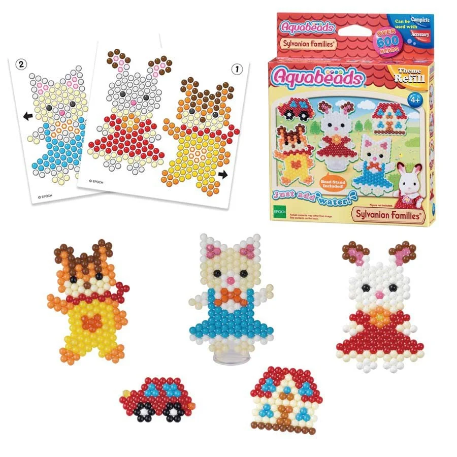 Set de manualitats que permet als infants crear figures dels seus personatges preferits de Sylvanian Families utilitzant granadures que s'adhereix...