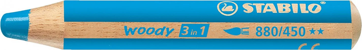 Llapis aquarel·lable Stabilo Woody blau 5u Llapis aquarel·lable Stabilo Woody blau 5u