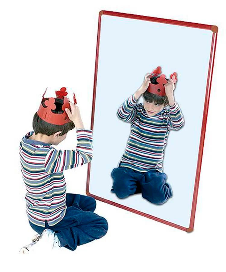 Mirall infantil 100x65cm verd Mirall infantil 100x65cm verd