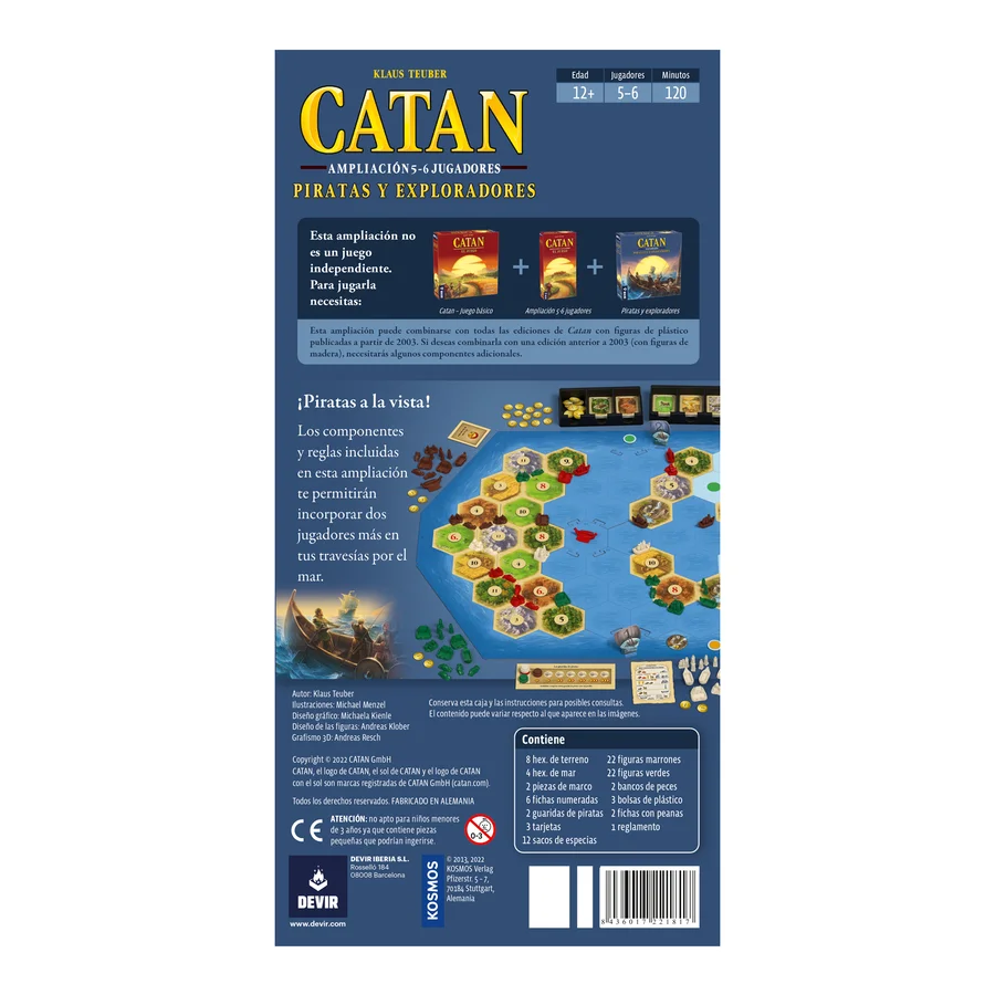 Catan Piratas y Exploradores Expansió 5-6 jugadors Catan Piratas y Exploradores Expansió 5-6 jugadors