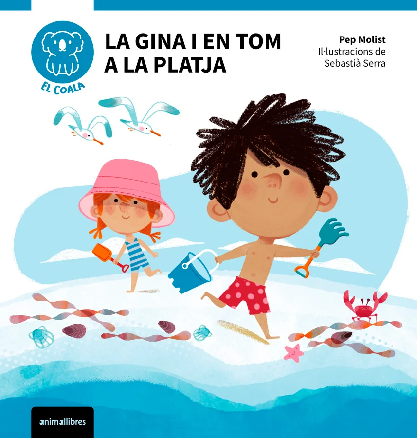 En Tom i la seva família van a la platja. Fa sol i hi ha molta gent. <BR><BR>Amb un pal, en Tom fa un dibuix sobre la sorra. Què deu ser?
