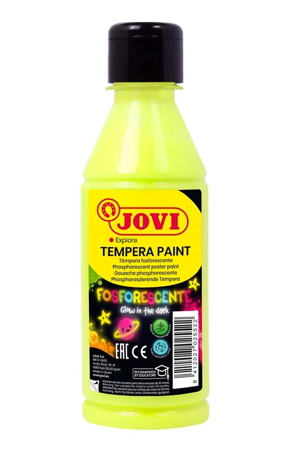 Témpera fosforescent Jovi 250ml groc Témpera fosforescent Jovi 250ml groc