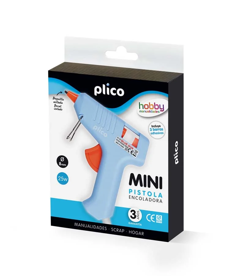 Pistola termofusible Plico Mini 25W
