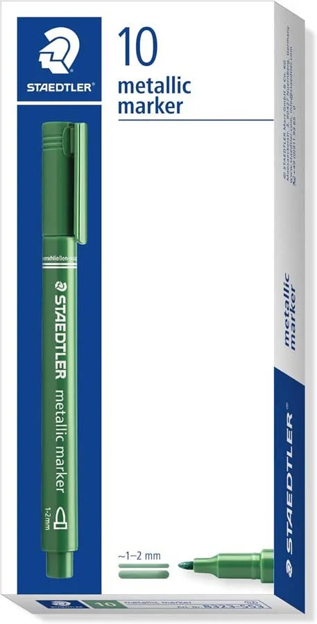 Retolador permanent Staedtler Metallic Pen verd
