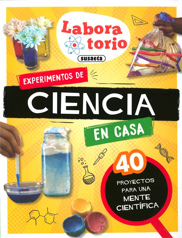 Adéntrate en el fascinante mundo de la ciencia con este libro de experimentos para hacer fácilmente en casa. Aprende a seguir el método científico...