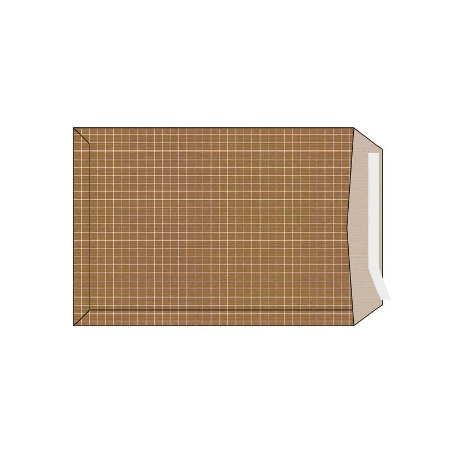 Bossa de seguretat amb tancament autoadhesiu i tira de silicona per a més comoditat i seguretat. Resistent a la humitat. Paper Kraft armat de 120 ...