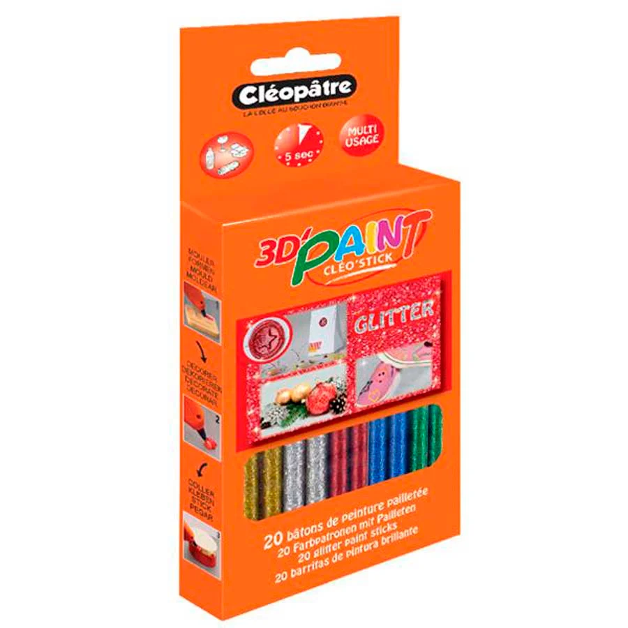 Pintura 3D Glitter 20 barres