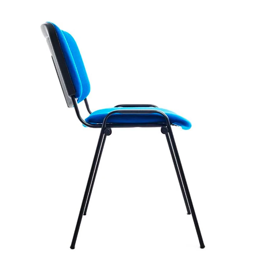 Cadira entapissada apilable blau Cadira entapissada apilable blau