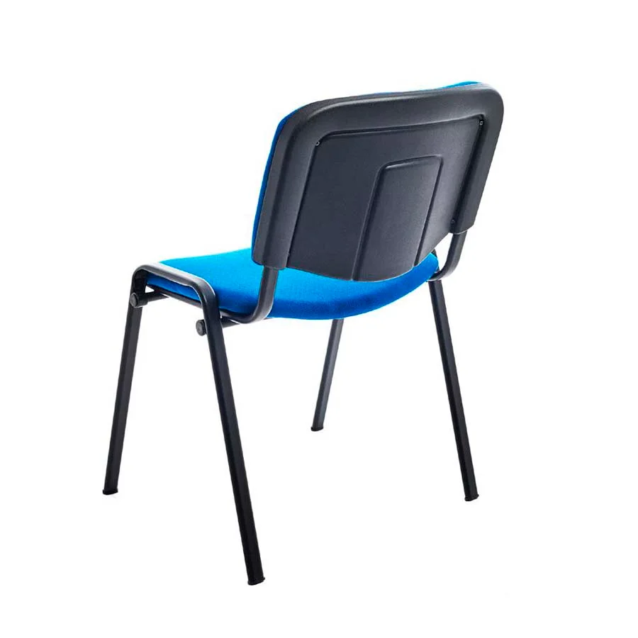 Cadira entapissada apilable blau Cadira entapissada apilable blau