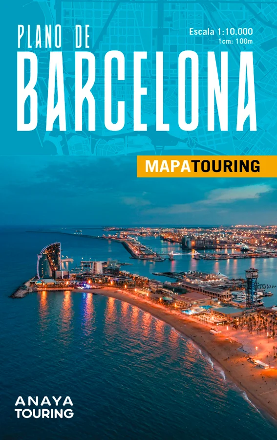 Plano detallado de la ciudad de Barcelona escala 1:10.000, totalmente actualizado.<br><br>