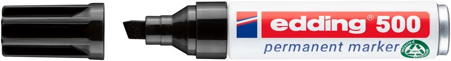 Retolador permanent Edding 500 negre