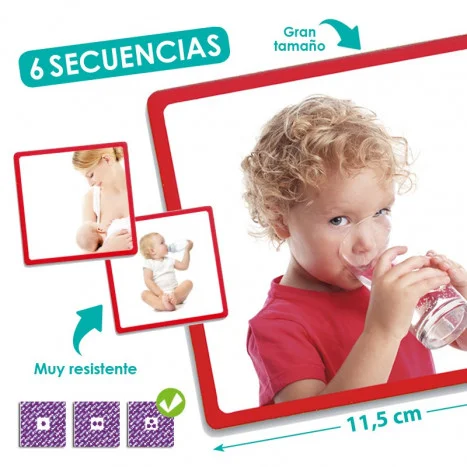 Joc d'associació Akros Maxi-seqüències Fer-se gran Joc d'associació Akros Maxi-seqüències Fer-se gran
