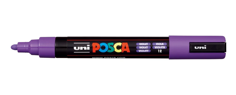 Retolador Posca PC-5M 1,8-2,5mm violeta Retolador Posca PC-5M 1,8-2,5mm violeta