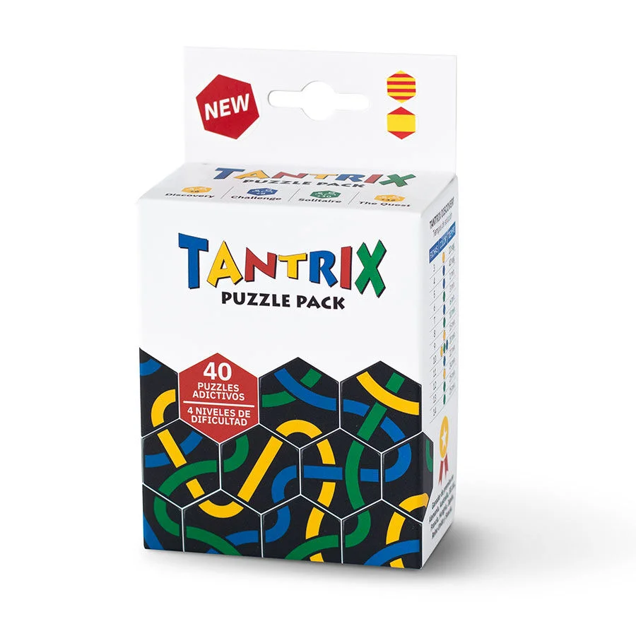 El Tantrix Puzzle Pack és un compendi de quatre jocs i puzzles en una bossa. Amb les 14 fitxes es pot jugar el clàssic joc Discovery inclou 12 tar...