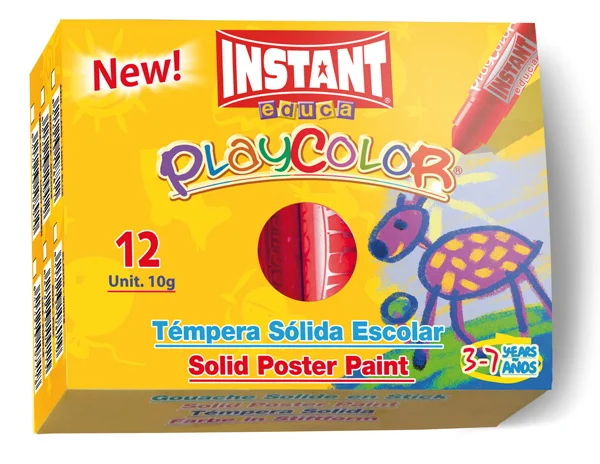 Témpera sòlida Playcolor Monocolor 10g vermell 12u Témpera sòlida Playcolor Monocolor 10g vermell 12u