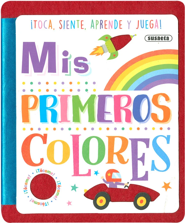 Aprender los colores es un juego divertido con este libro y sus suaves texturas. Con simpáticas rimas y animadas ilustraciones, este libro de bord...