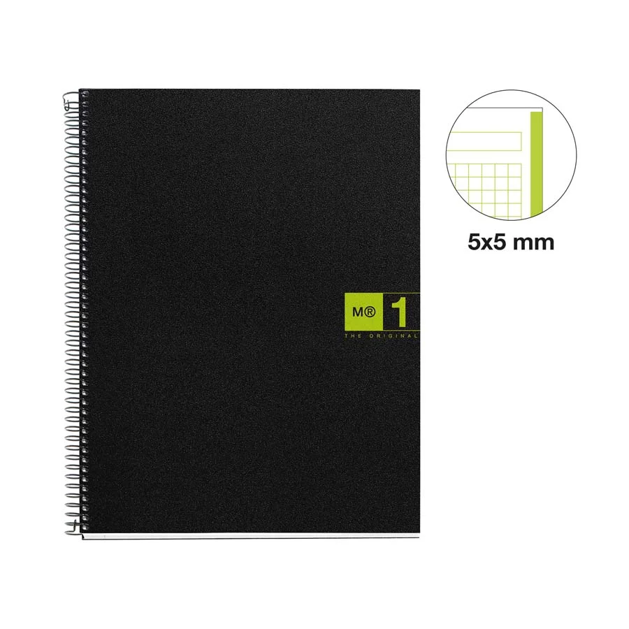 Notebook 1 Miquelrius A4 80 fulls 5x5 verd Notebook 1 Miquelrius A4 80 fulls 5x5 verd