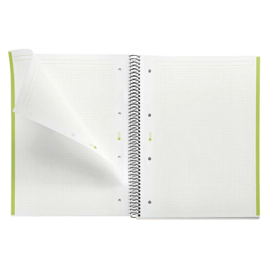 Notebook 1 Miquelrius A4 80 fulls 5x5 verd Notebook 1 Miquelrius A4 80 fulls 5x5 verd