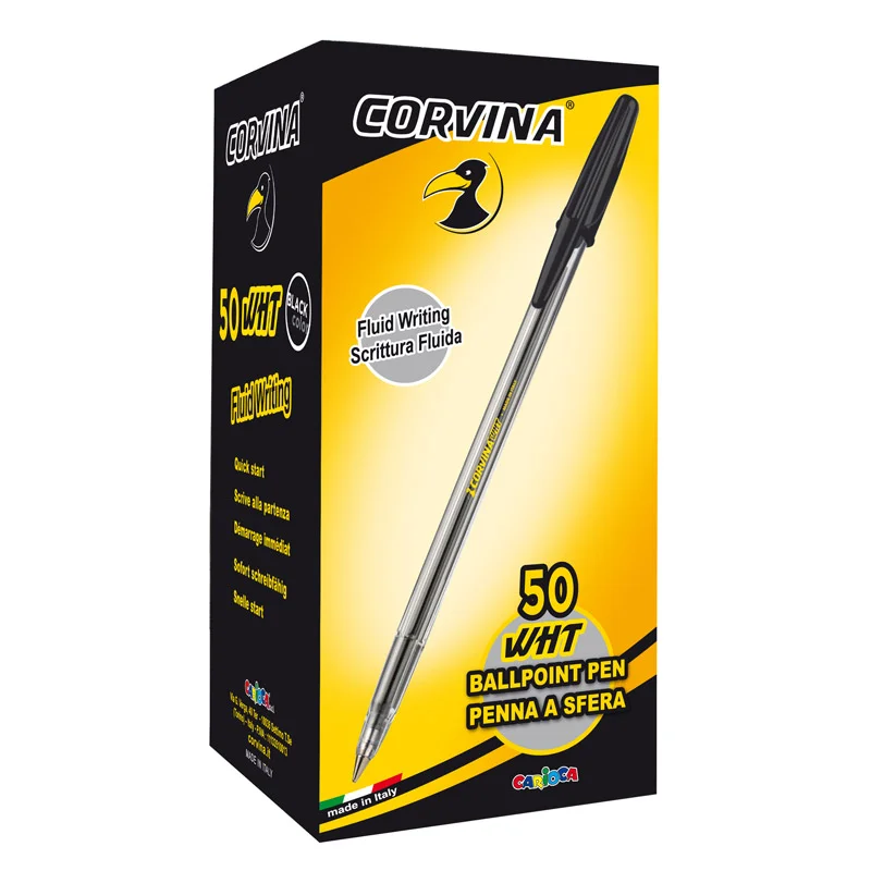 Bolígraf Corvina WHT 50 U negre