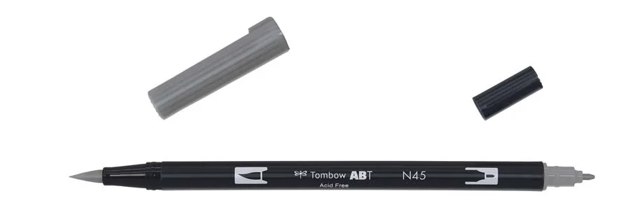 Retolador Tombow Dual Brush gris 10