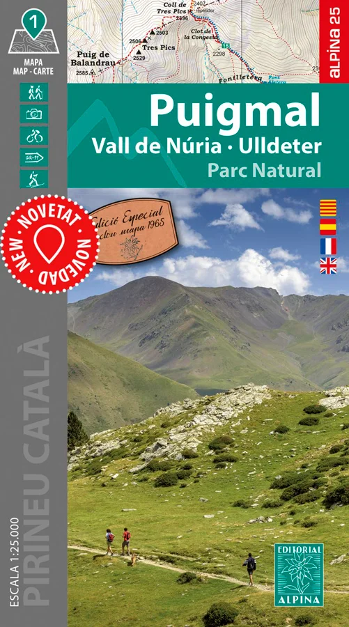<B>Mapa + carpeta excursionista<BR>Incluye facsímil del mapa del año 1956<BR>Escala 1:25.000</B><BR><BR><I>Edición 2025 / 2026</I><BR><BR> • Escal...