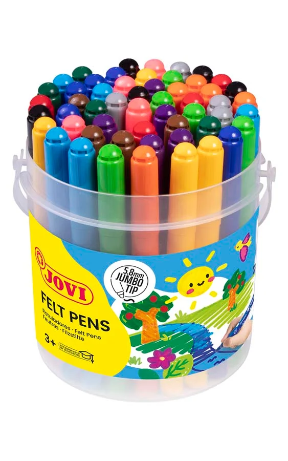 Retoladors de colors Jovi Maxi 48u Pack escolar