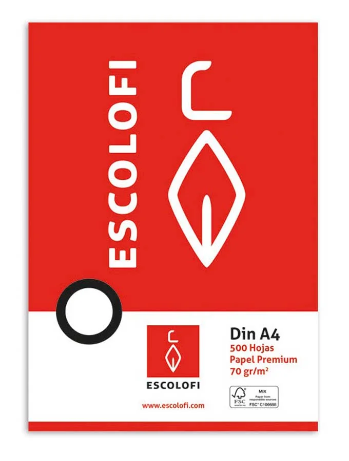 Recanvi Paper Escolofi A4 8x8 500 fulls Recanvi Paper Escolofi A4 8x8 500 fulls