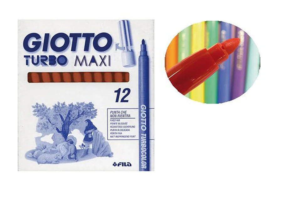 Retolador Giotto Turbo Maxi blau ultramar 12u Retolador Giotto Turbo Maxi blau ultramar 12u