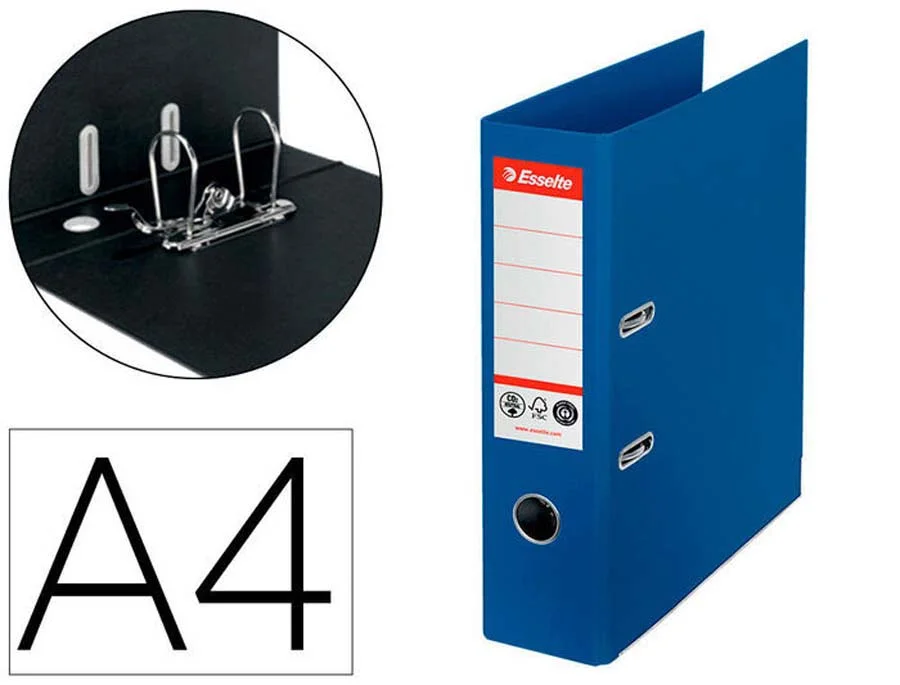 Arxivador palanca Esselte llom ample CO2 blau