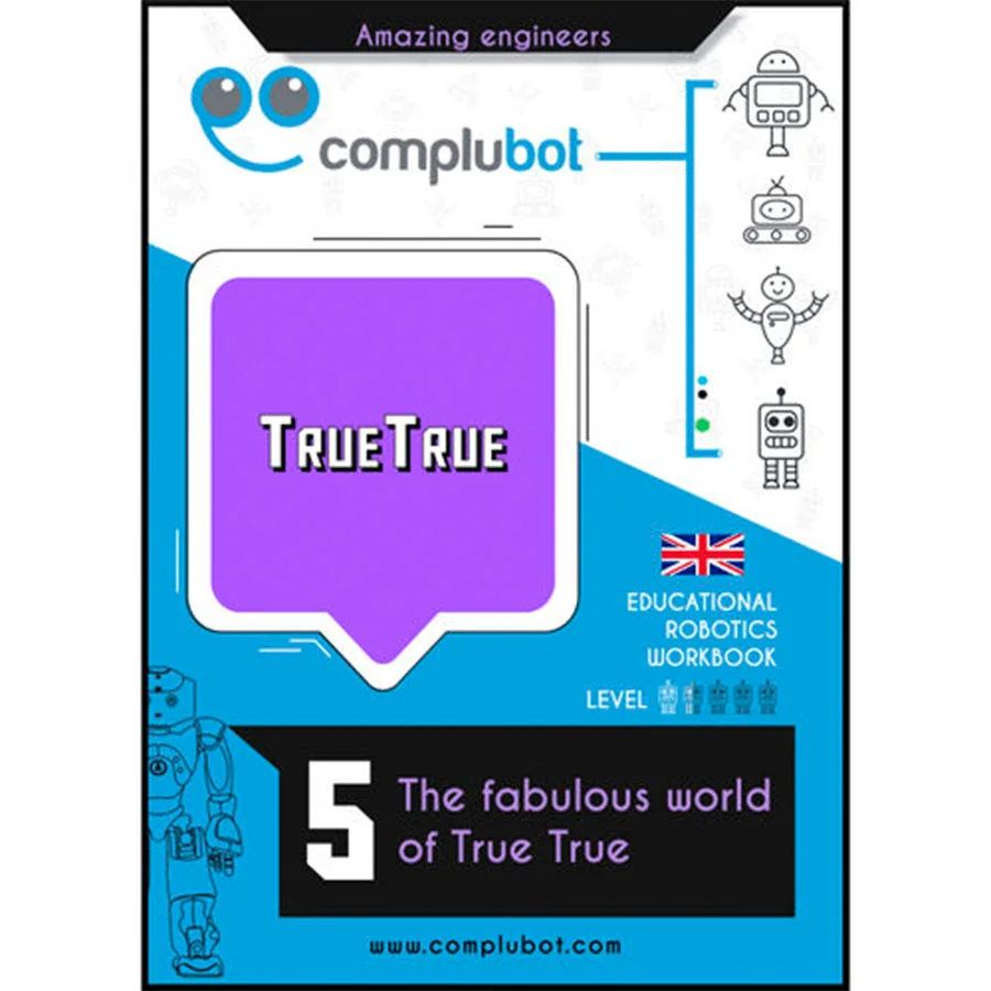 <p>Cuaderno de actividades en inglés basado en la plataforma robótica True True. En este cuaderno True True descubrirá cómo contar y representar f...