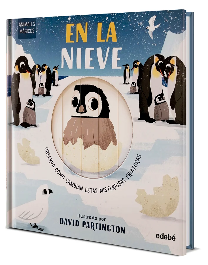 Explorando el hielo y la nieve, ¿qué encontrarás? Pasa las páginas para ver cómo cambian ante tus ojos algunos animales polares extraordinarios.