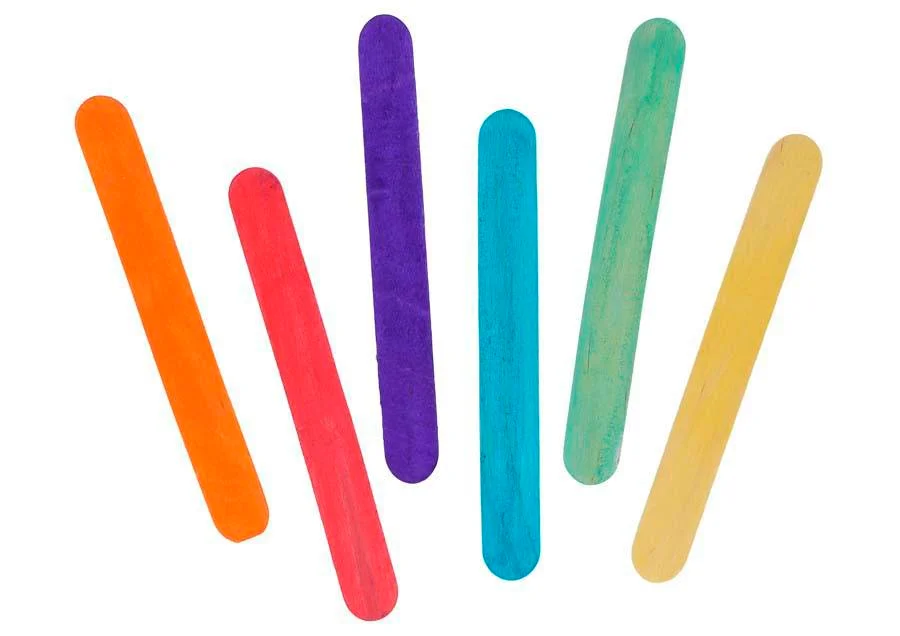 <p><b>Pals de gelat gegants de fusta Innspiro colors 80 unitats</b><br><br>Bossa de 80 pals de polo de fusta *jumbo* grans de colors Innspiro, dis...