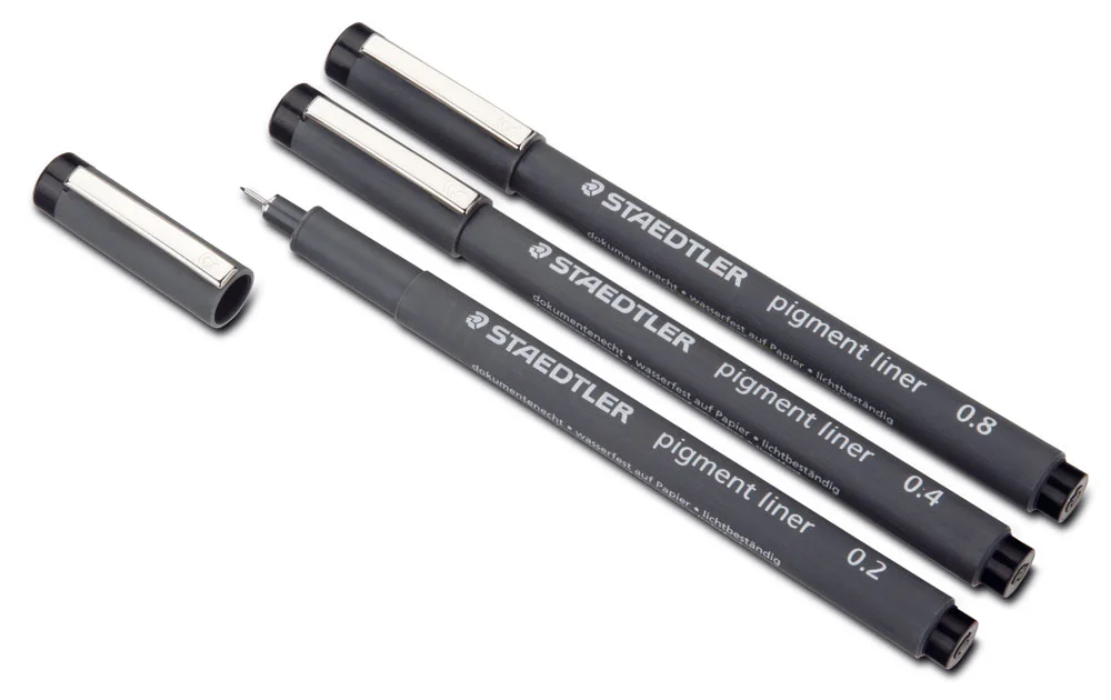 Retoladors calibrats Staedtler 2-4-8 + Portamines