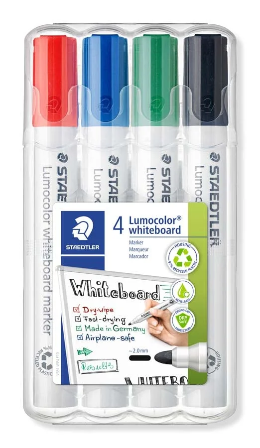 Retoladors pissarra blanca Staedtler 4 colores