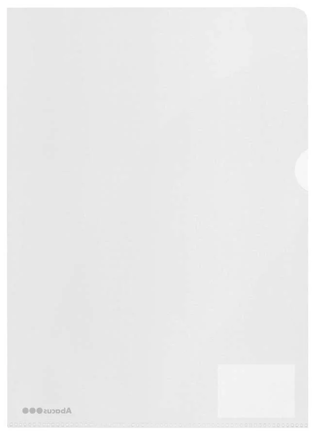 Funda Abacus plàstic transparent A4