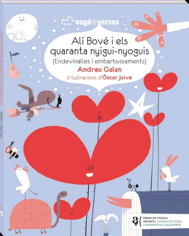 Alí Bové i els quaranta nyigui-nyoguis és un recull de 100 endevinalles i 40 embarbussaments per a tota mena de públics i nivells en què grans i m...