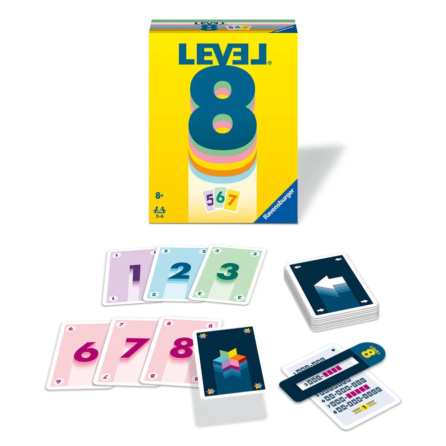 <strong>Level 8</strong> és un addictiu joc de cartes de tipus Rummy, similar a Phase 10, que combina col·leccionisme de sets i un polsim de sort....