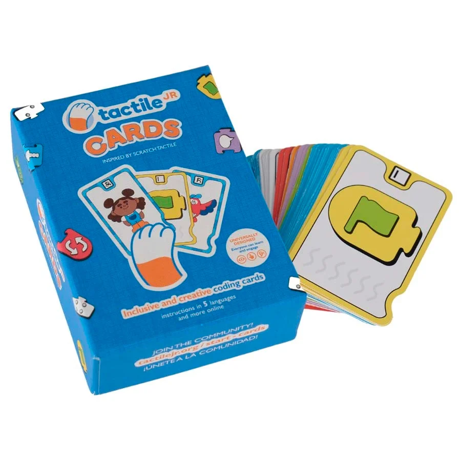 <p><strong>Tactile Jr Cards</strong></p><p>Este recurso complementa el kit Tactile Jr Original y amplía las posibilidades de aprendizaje introduci...