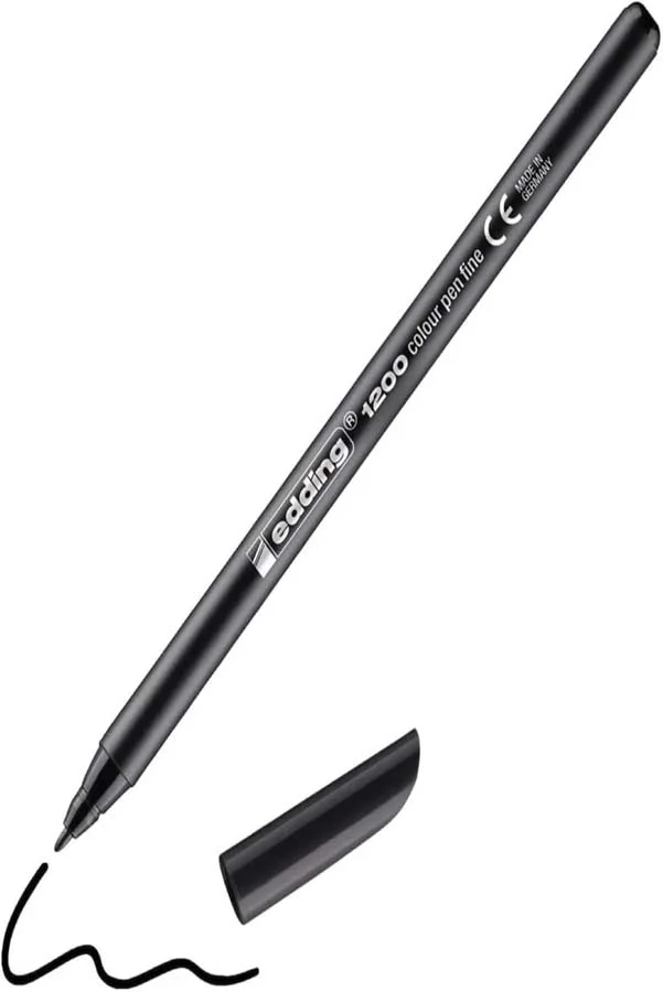 Retolador permanent Edding 1200 negre 